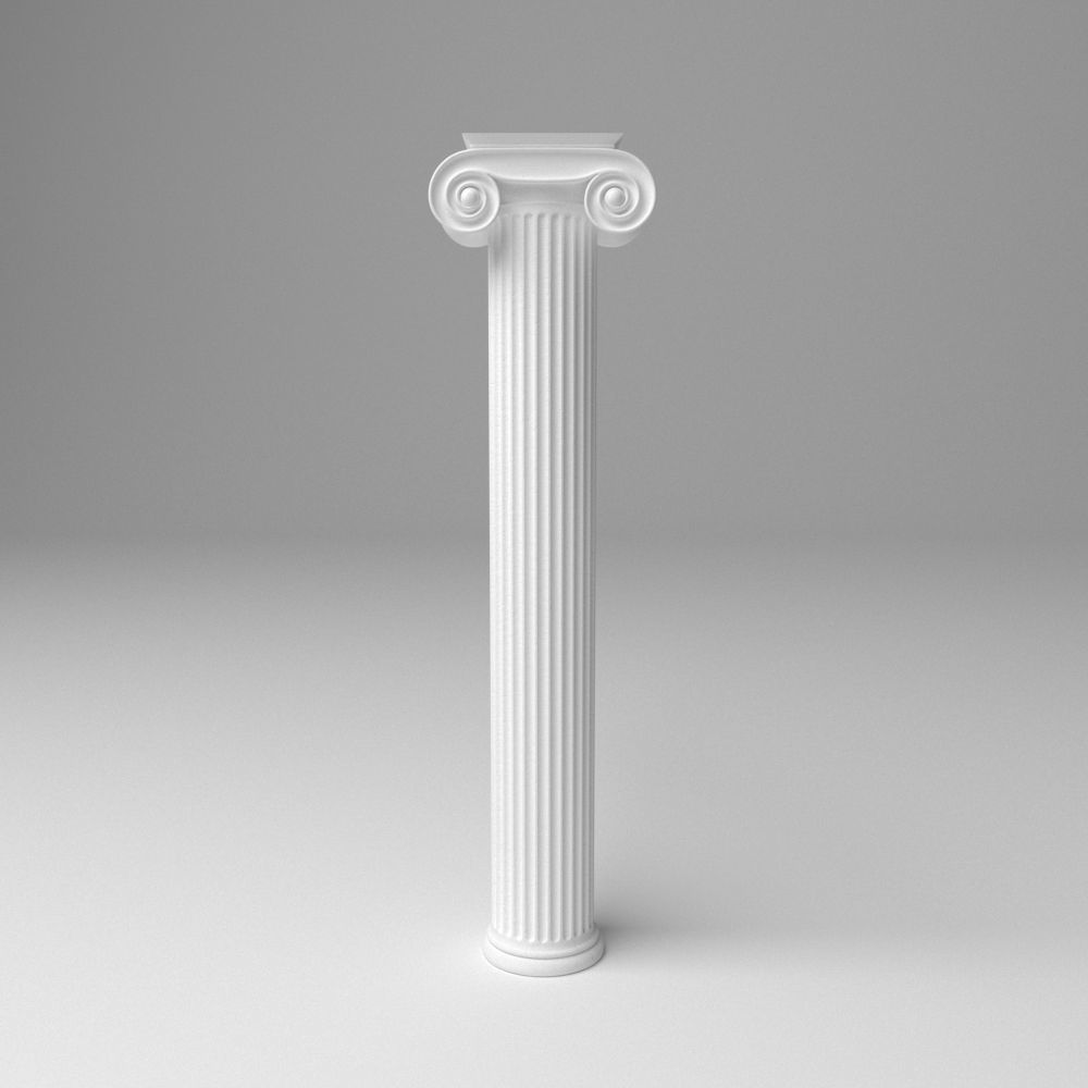 Ionic Column 3D model_1