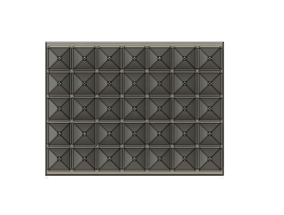 Model Railway Platform Anti-Trespass Panel Rubber 3D print model_2