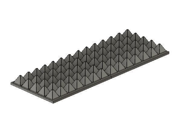 Model Railway Platform Anti-Trespass Panel Rubber 3D print model_6