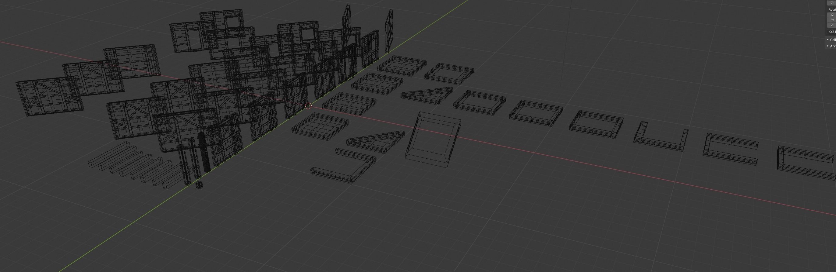 Wall Bar and Floor Collection 1 Free low-poly 3D model_2