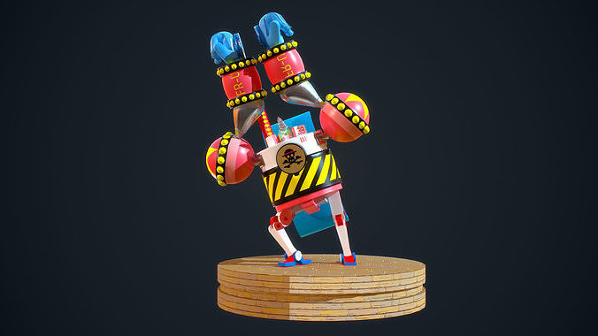 Franky Shogun Low-poly 3D model