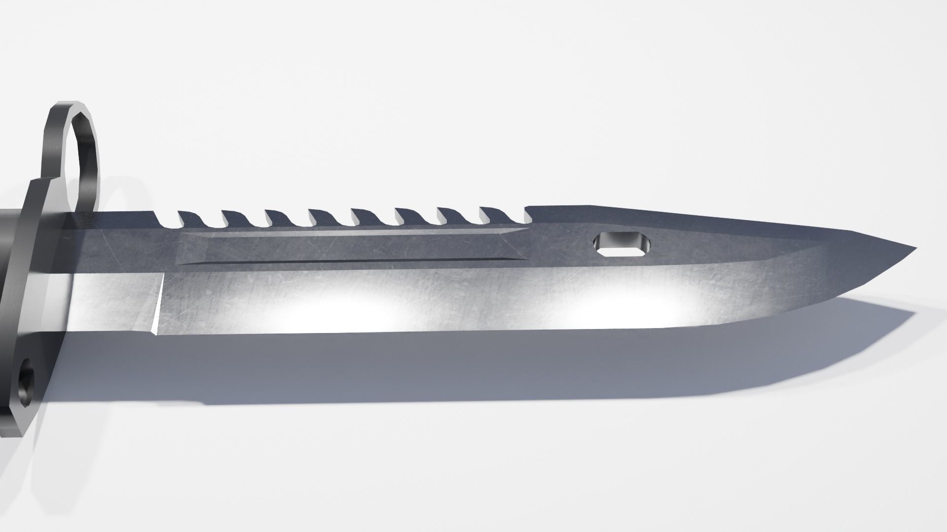 M9 Bayonet Free low-poly 3D model_8