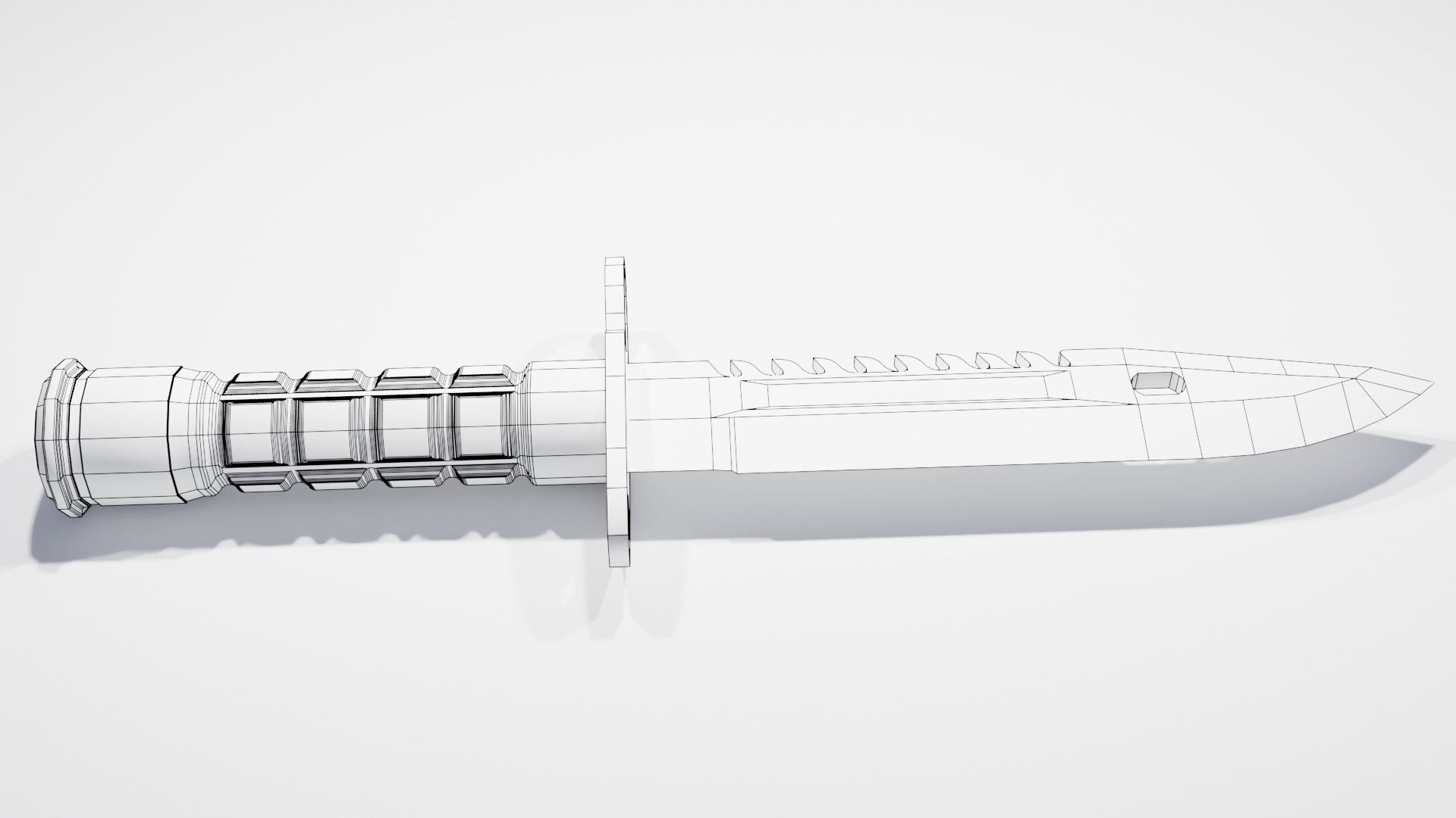M9 Bayonet Free low-poly 3D model_9