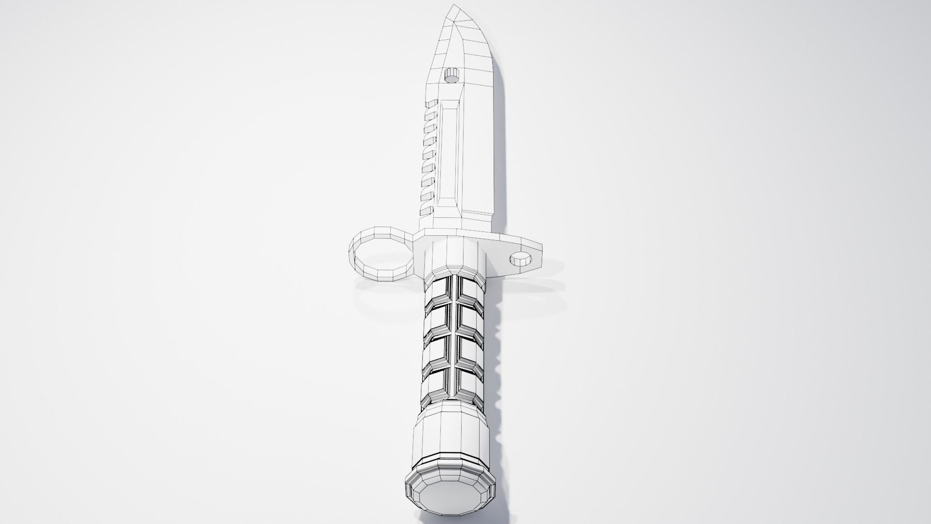 M9 Bayonet Free low-poly 3D model_5