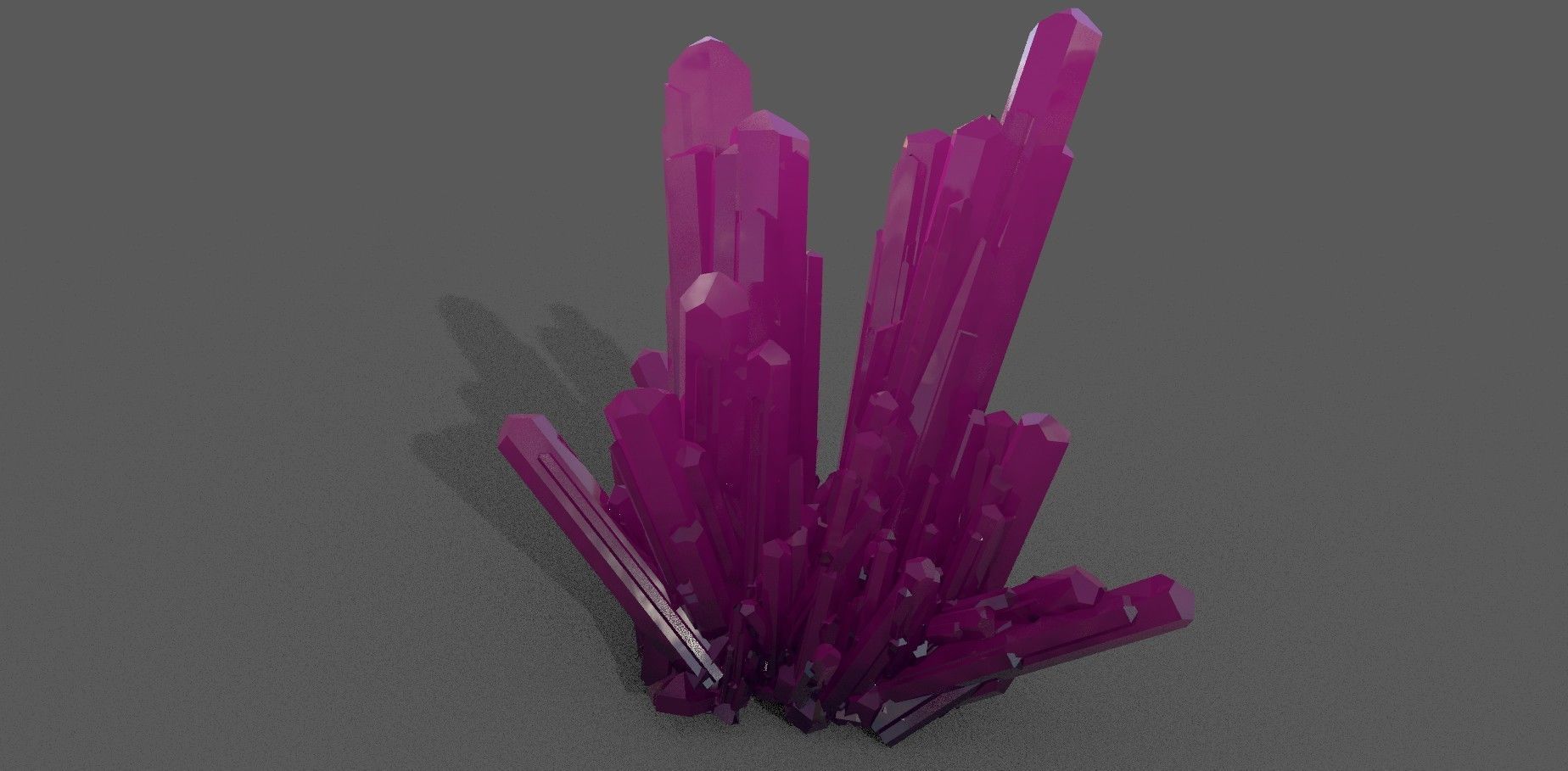 Crystal Rock Low-poly 3D model Low-poly 3D model_4