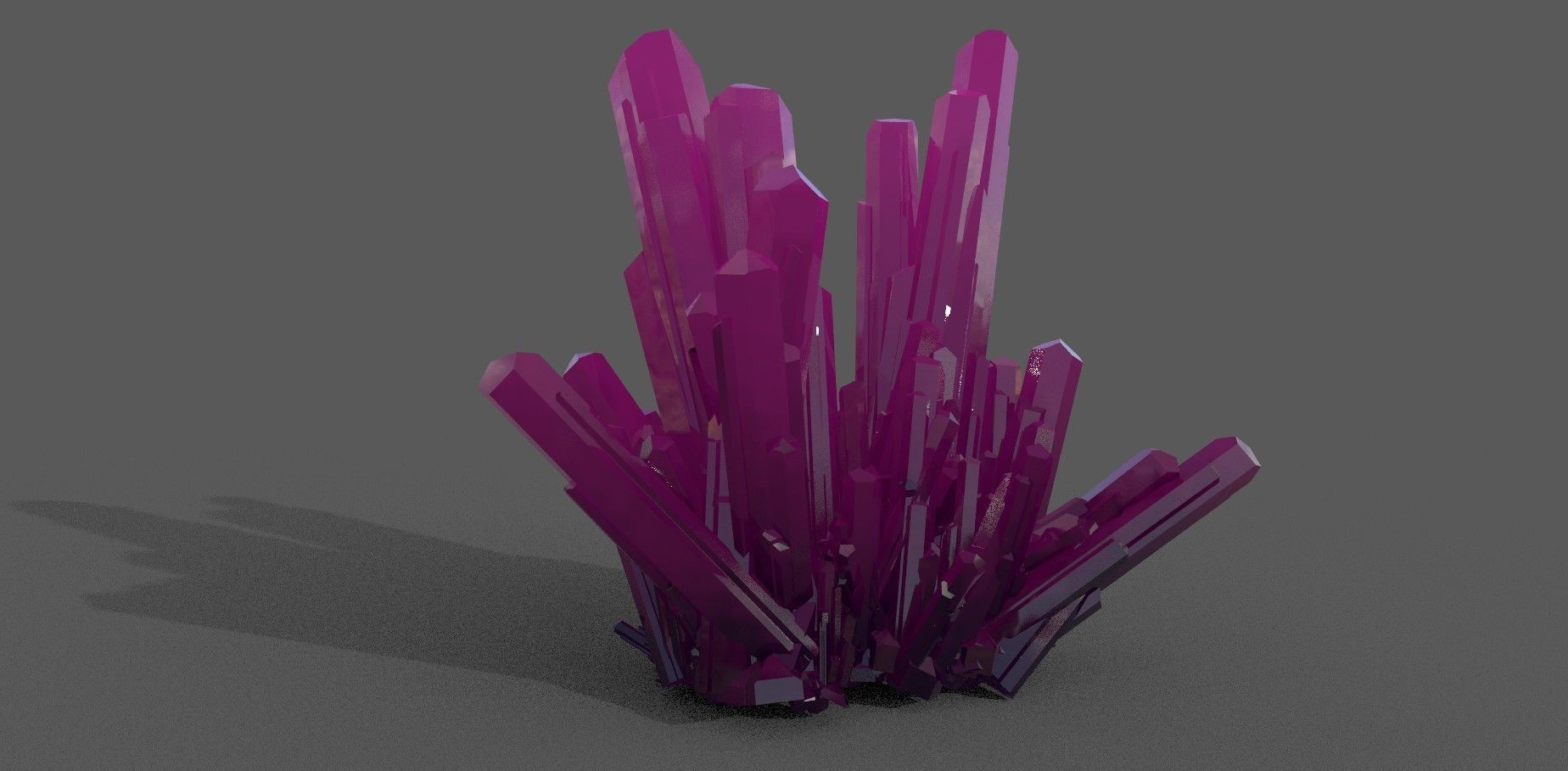 Crystal Rock Low-poly 3D model Low-poly 3D model_3