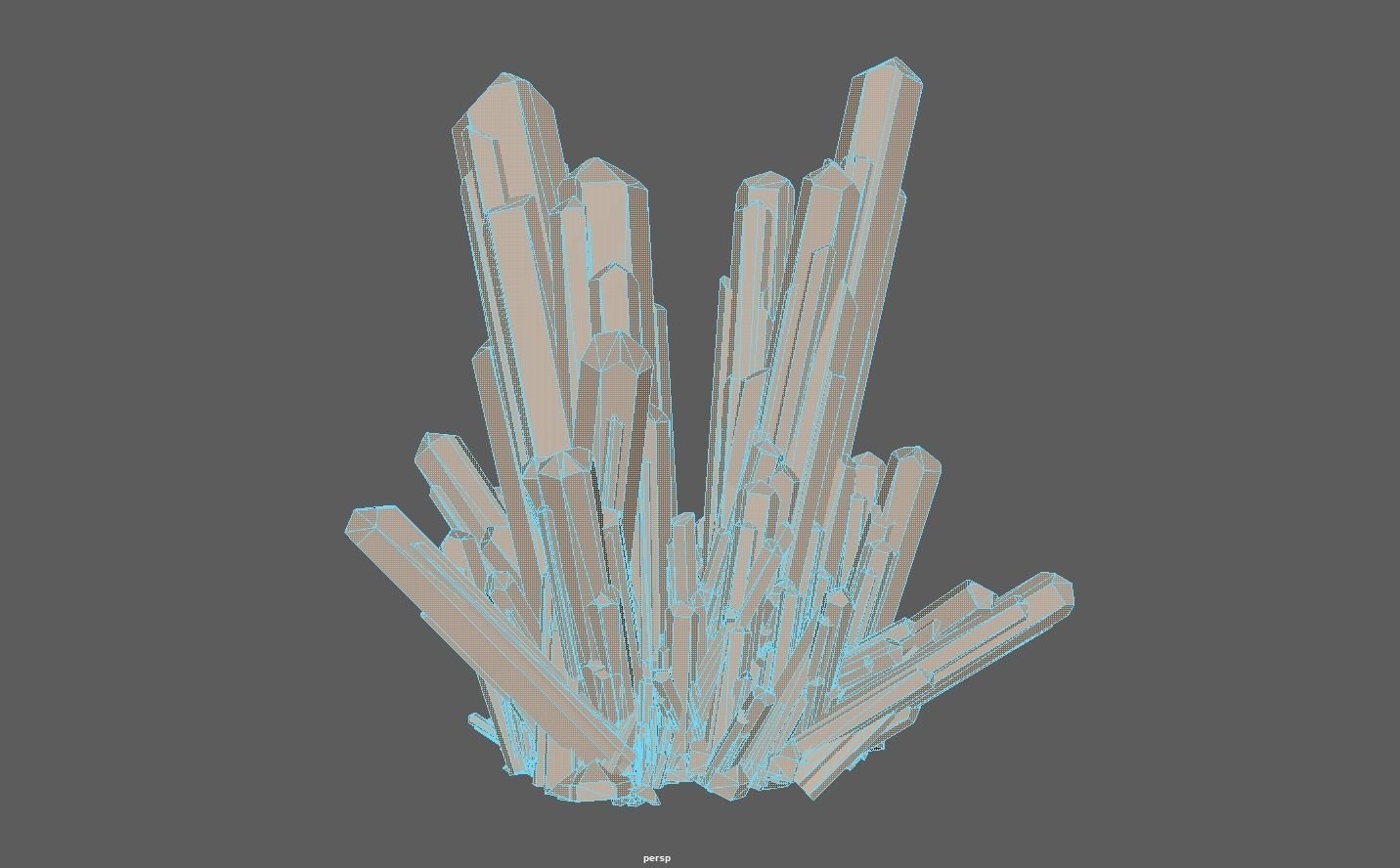 Crystal Rock Low-poly 3D model Low-poly 3D model_10