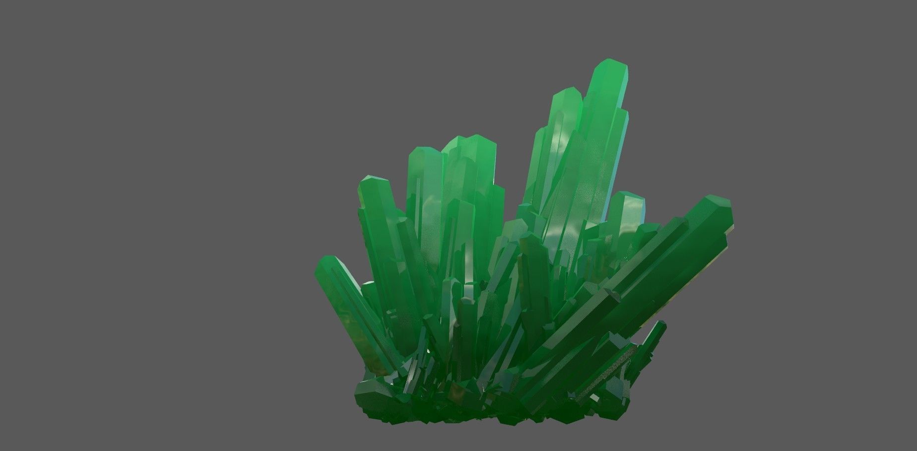Crystal Rock Low-poly 3D model Low-poly 3D model_7