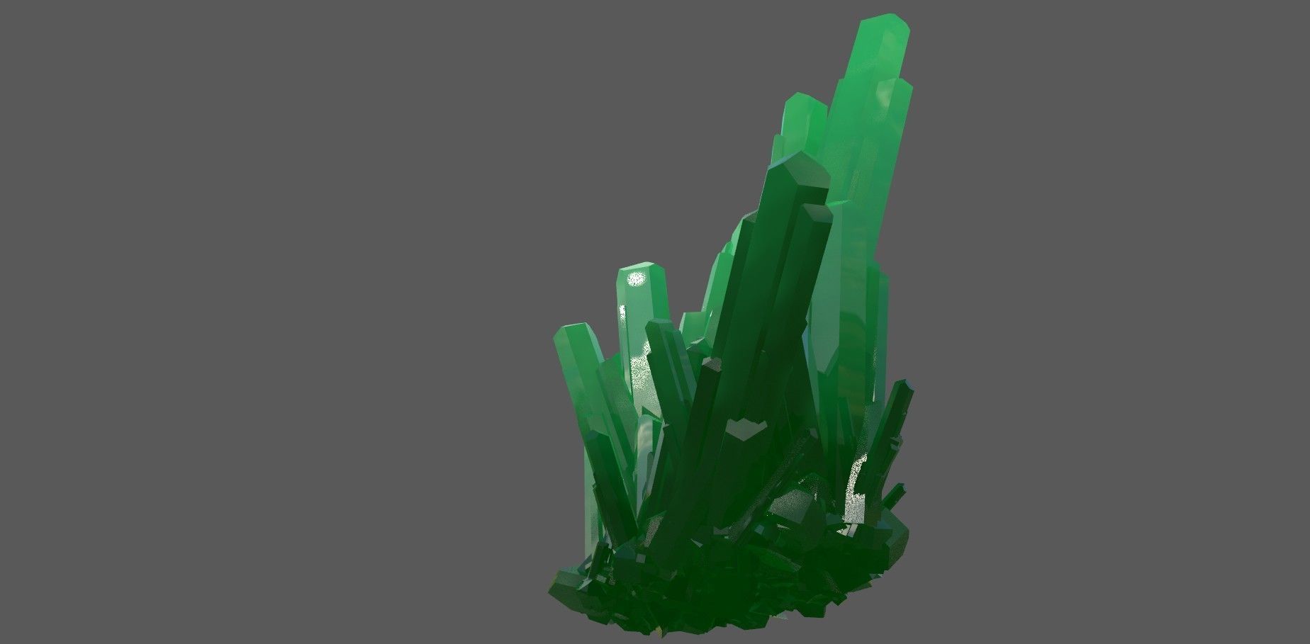 Crystal Rock Low-poly 3D model Low-poly 3D model_8
