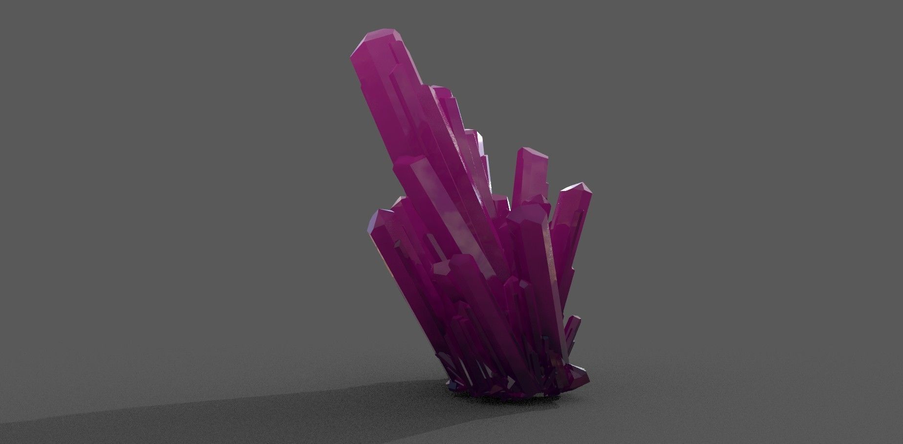 Crystal Rock Low-poly 3D model Low-poly 3D model_2