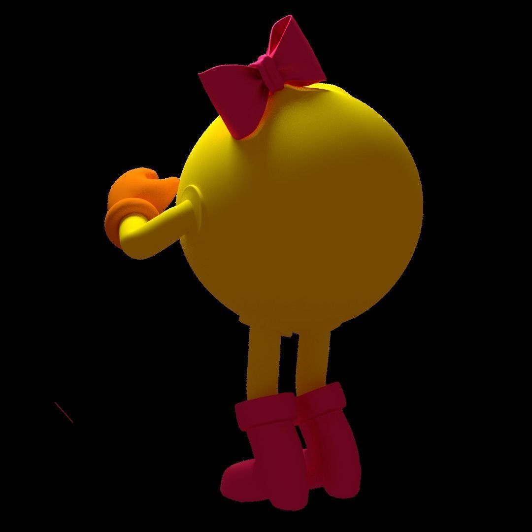 Ms Pacman Model 3D model_4