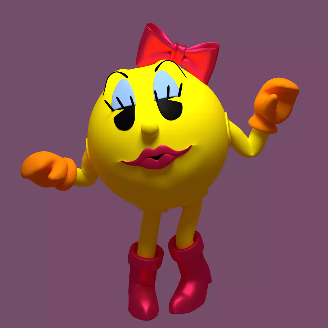 Ms Pacman Model 3D model_0