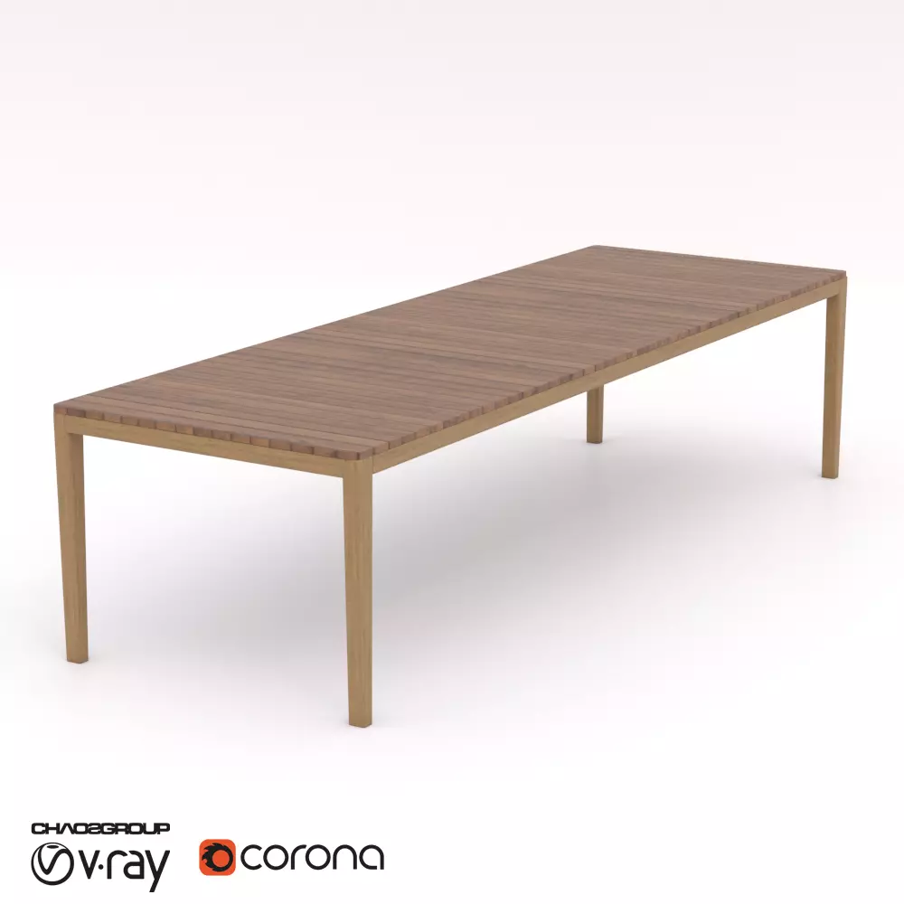Dinner Table Gana - Corona - Vray 3D model_0