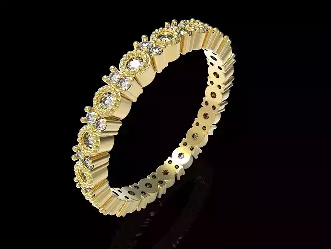 Band Wishbone Round Ring