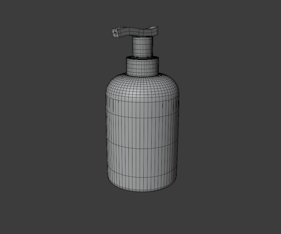 Soap Dispenser - High Quality Free low-poly 3D model_2