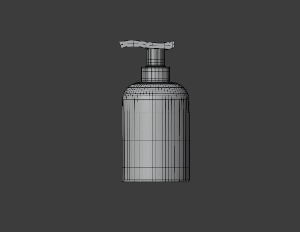 Soap Dispenser - High Quality Free low-poly 3D model_1