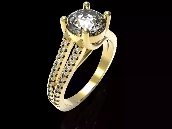 Classic Sparkling Two-Leg Ring