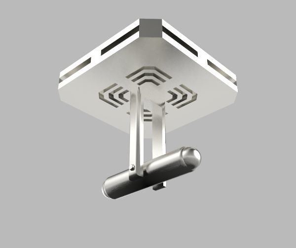 Gemini Cufflink 3D print model_19