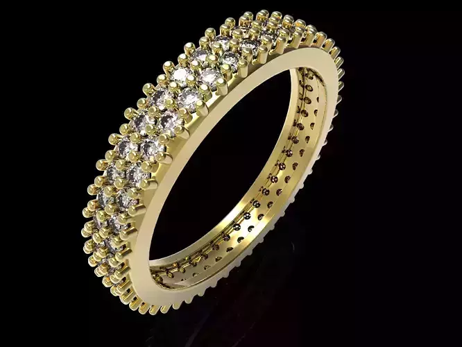 Elegant Pave Band Ring