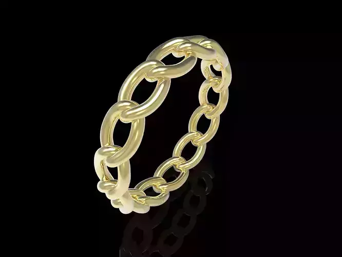 Knotted Chain Ring