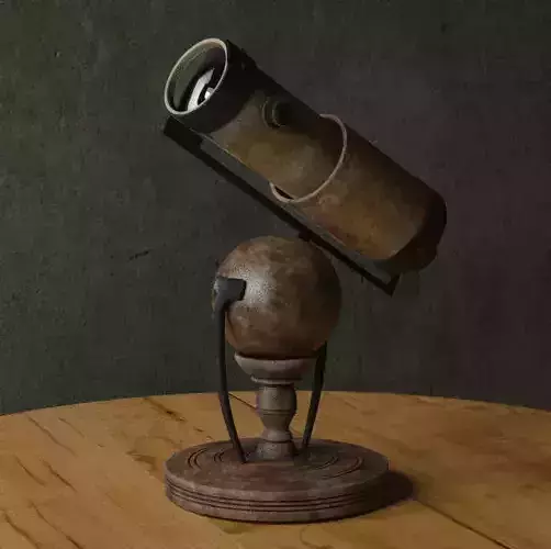 Newtons reflector telescope