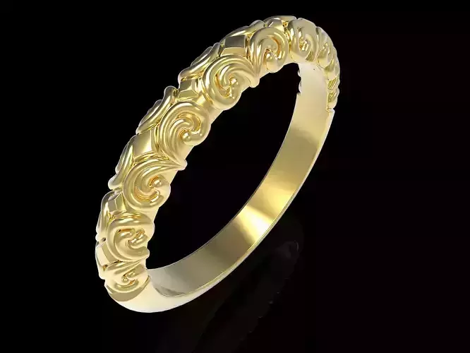 Ornament Band Ring 3D print model