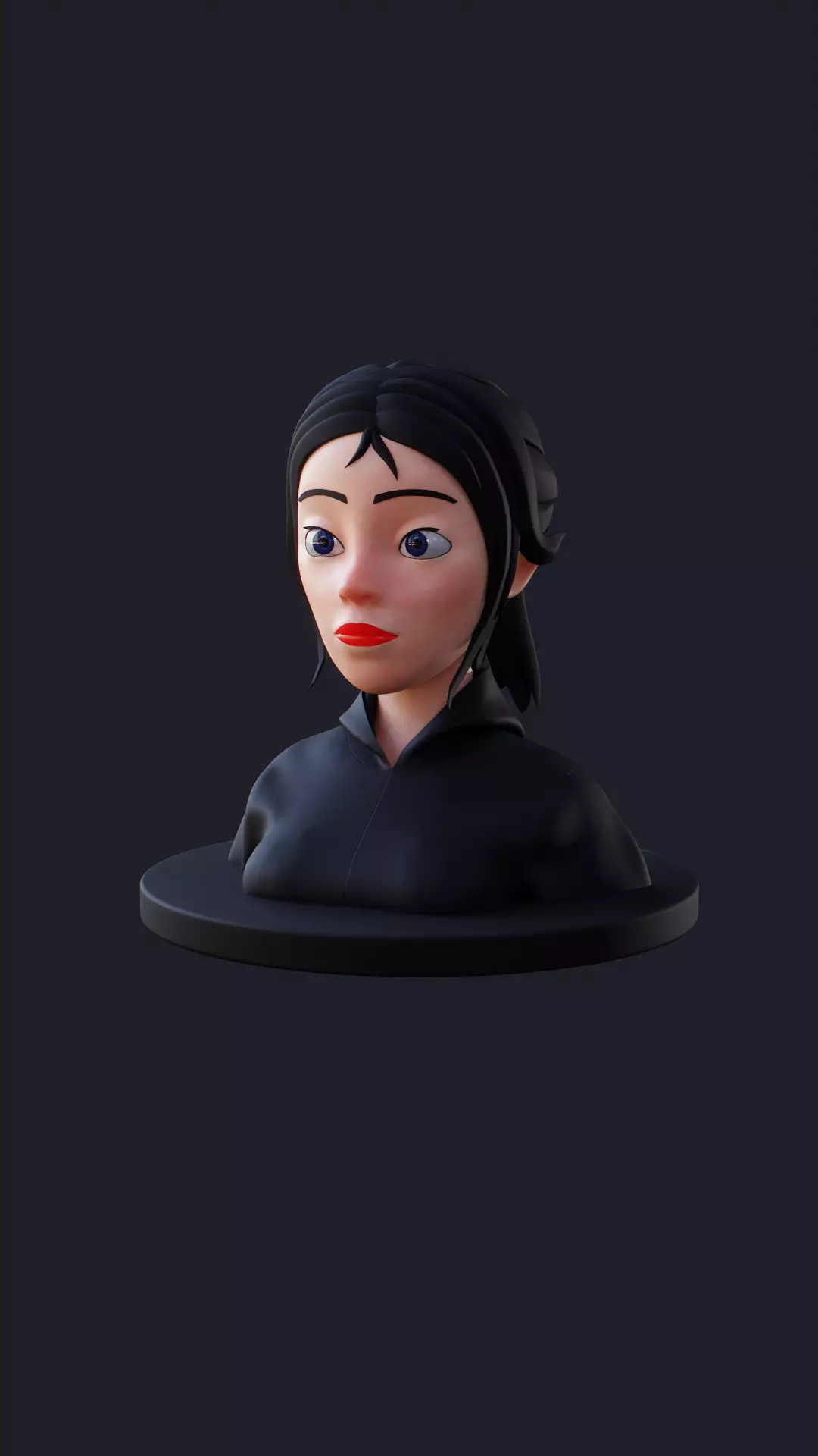 Cartoon Girl Free 3D model