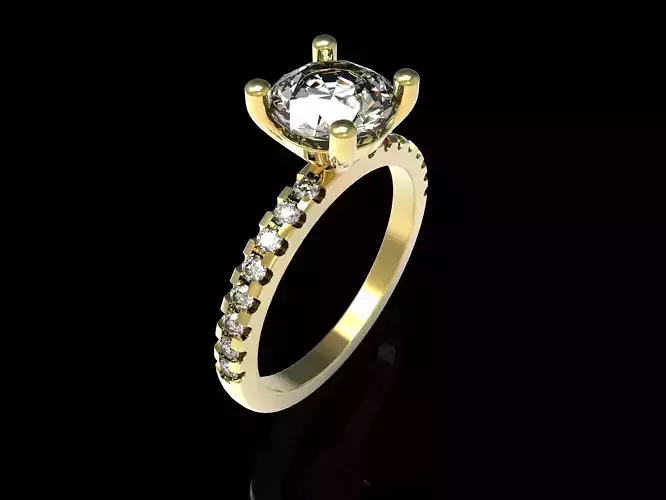 Sparkling Round Ring