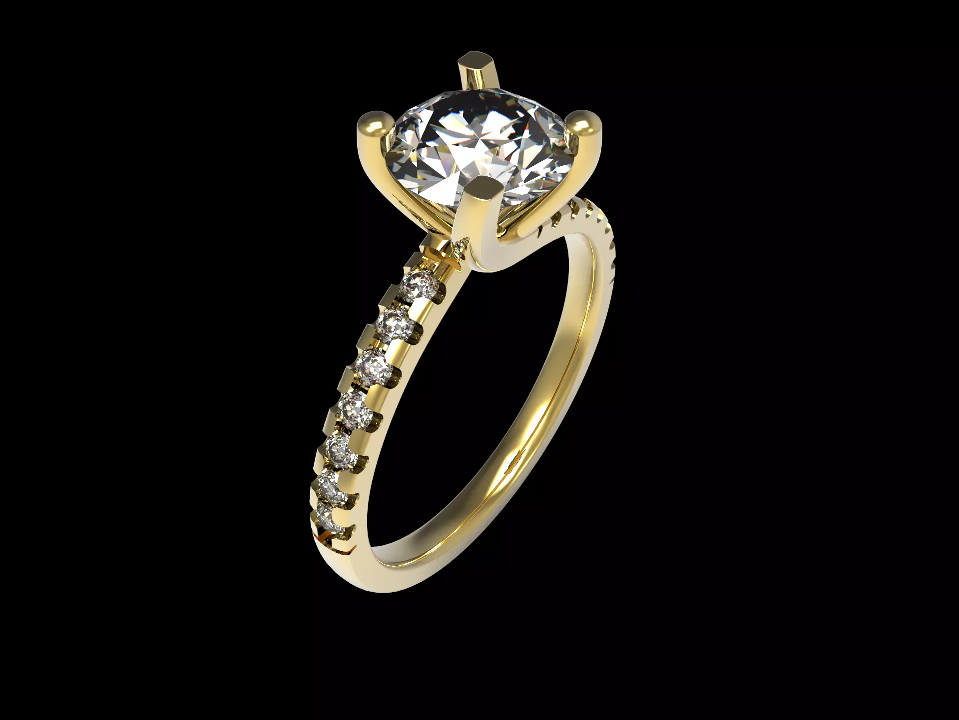 Twist Unique Sparkling Ring 3D print model_0