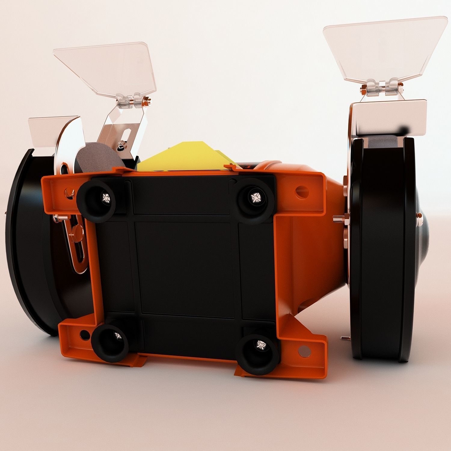 Bench grinder Low-poly 3D model_2