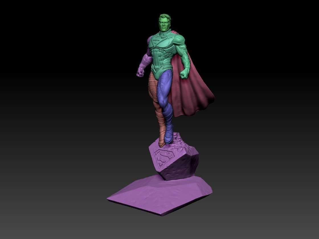 Superman DC justice league 3D print model_4