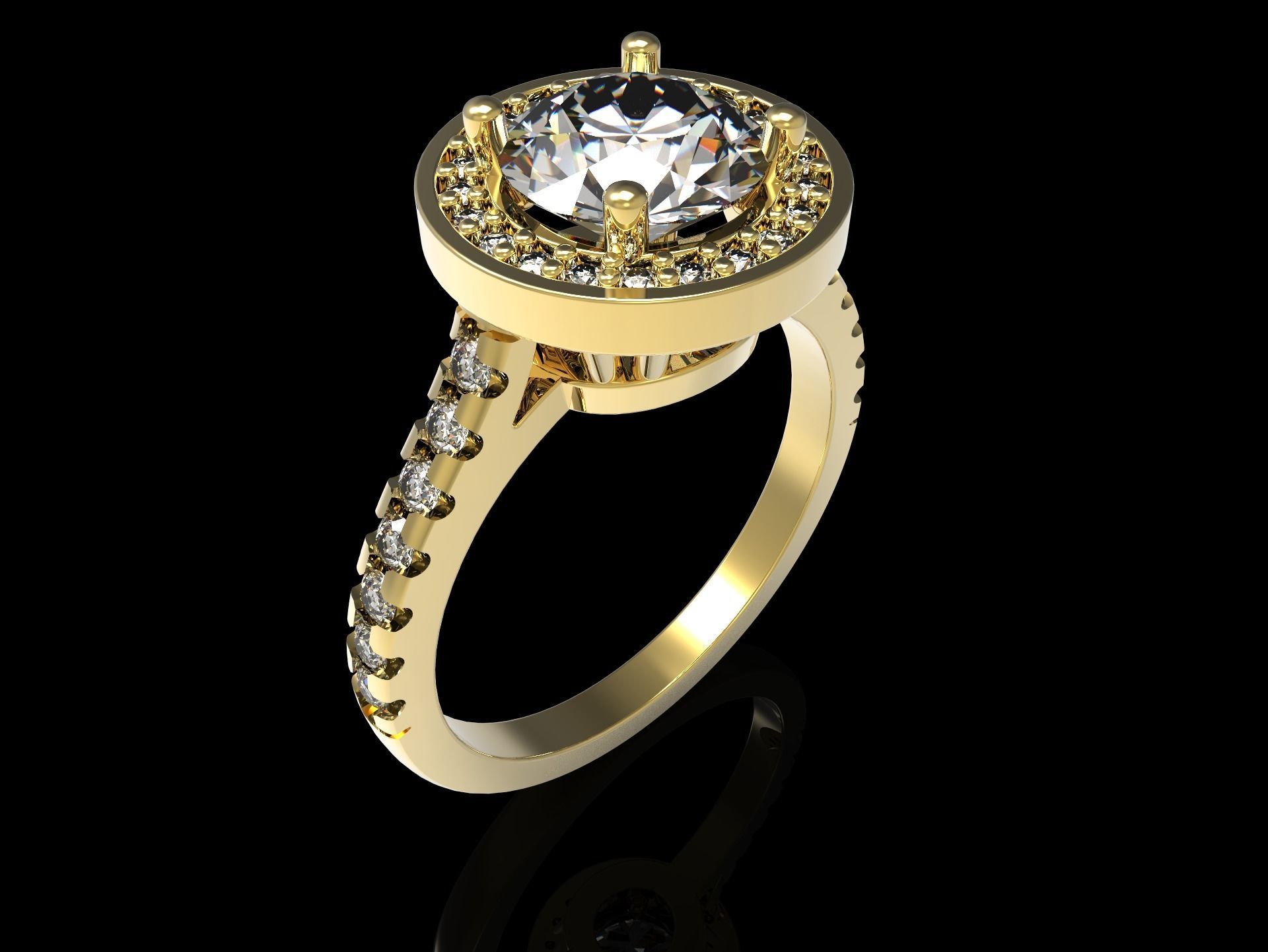 100 jewelry design rings  3D print model_55