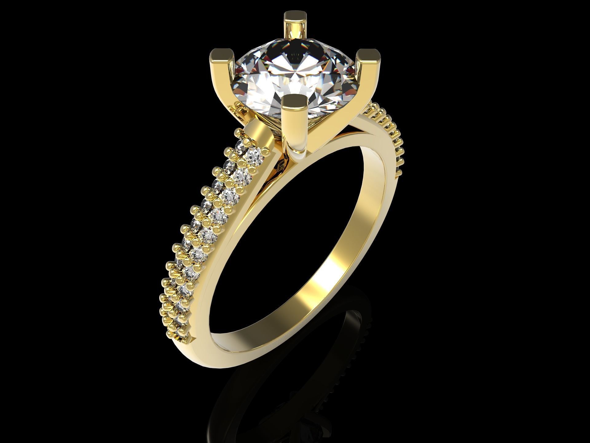 100 jewelry design rings  3D print model_57