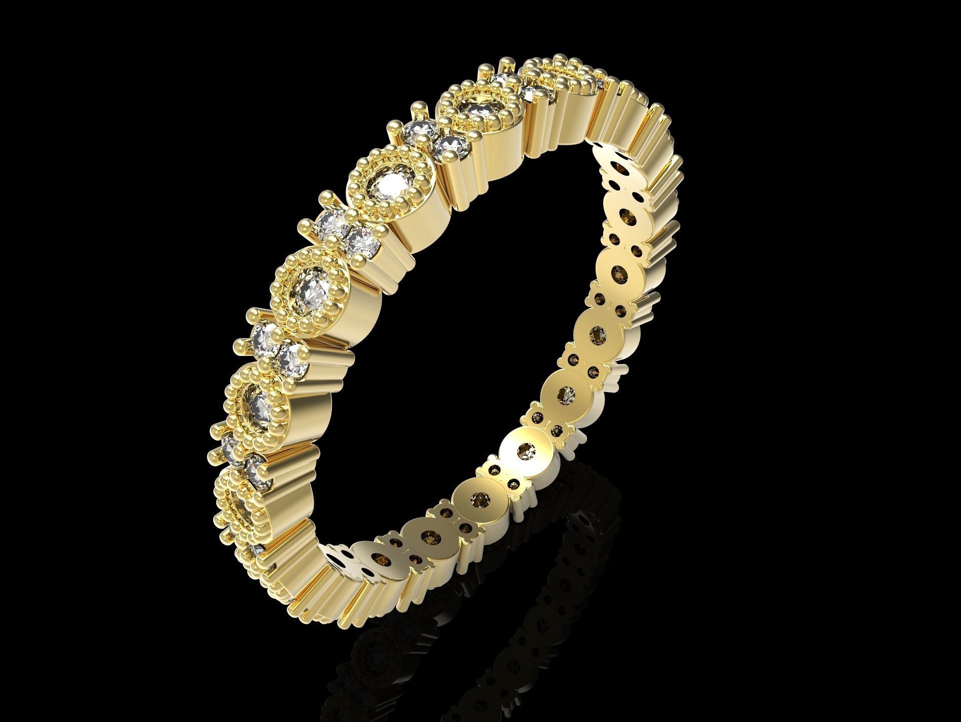 100 jewelry design rings  3D print model_2