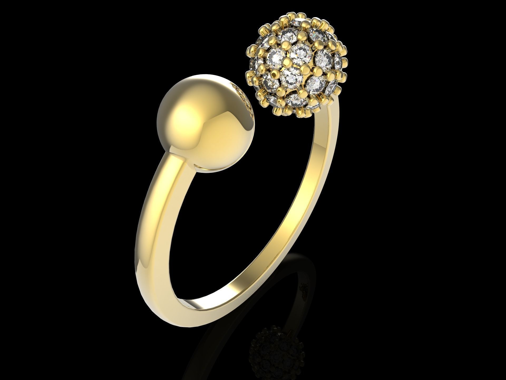 100 jewelry design rings  3D print model_39