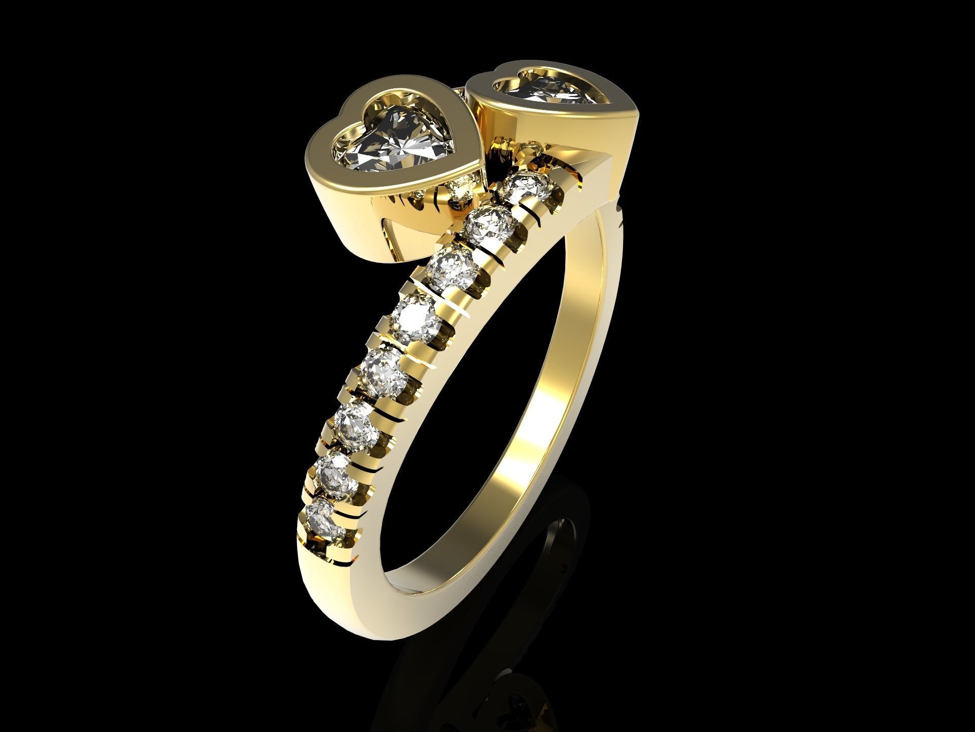 100 jewelry design rings  3D print model_93