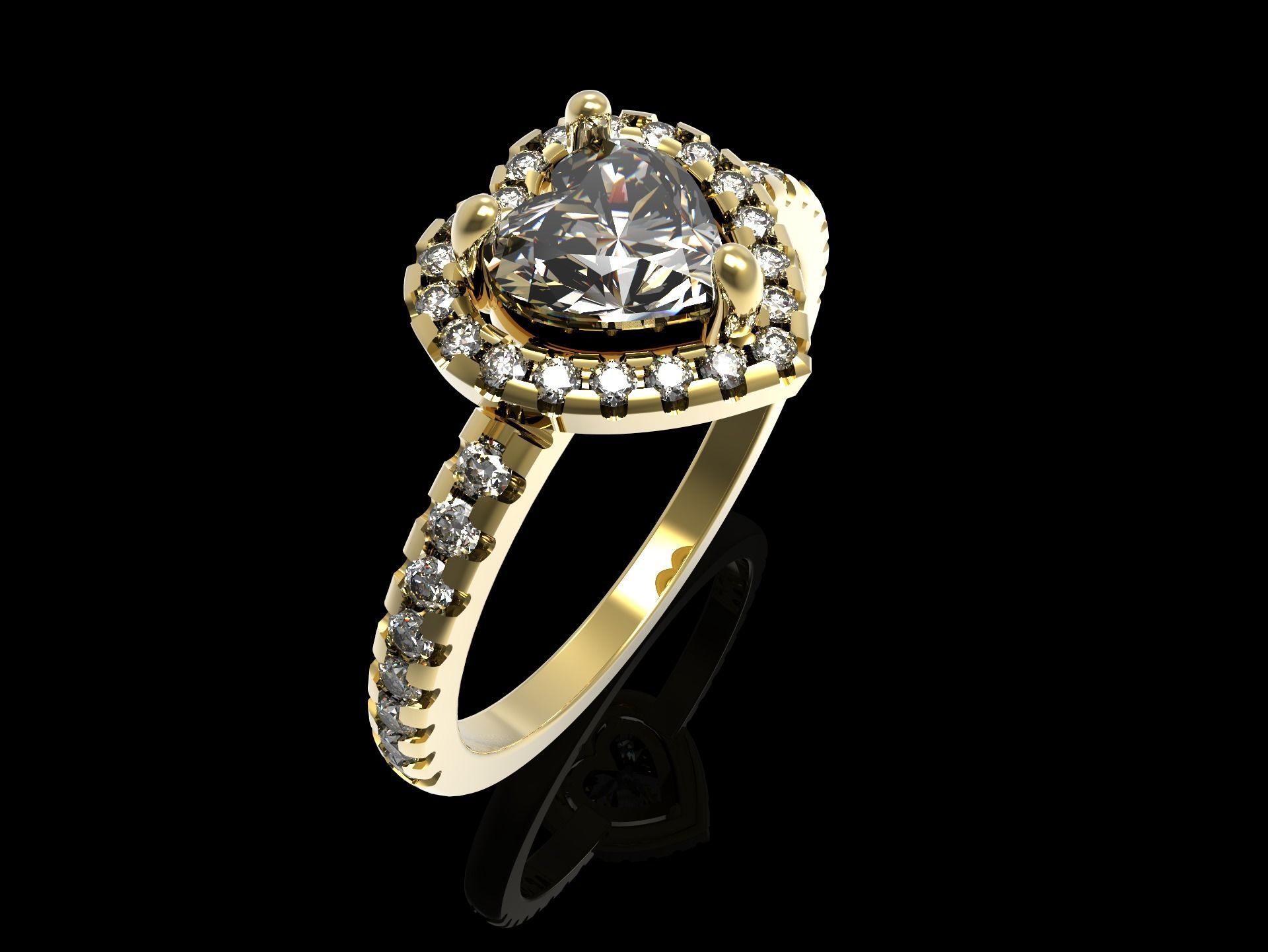 100 jewelry design rings  3D print model_65