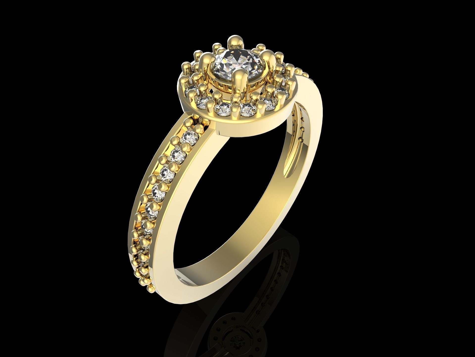 100 jewelry design rings  3D print model_28