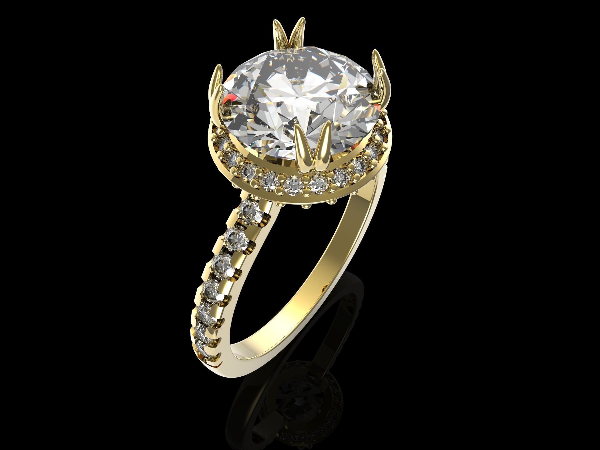100 jewelry design rings  3D print model_73
