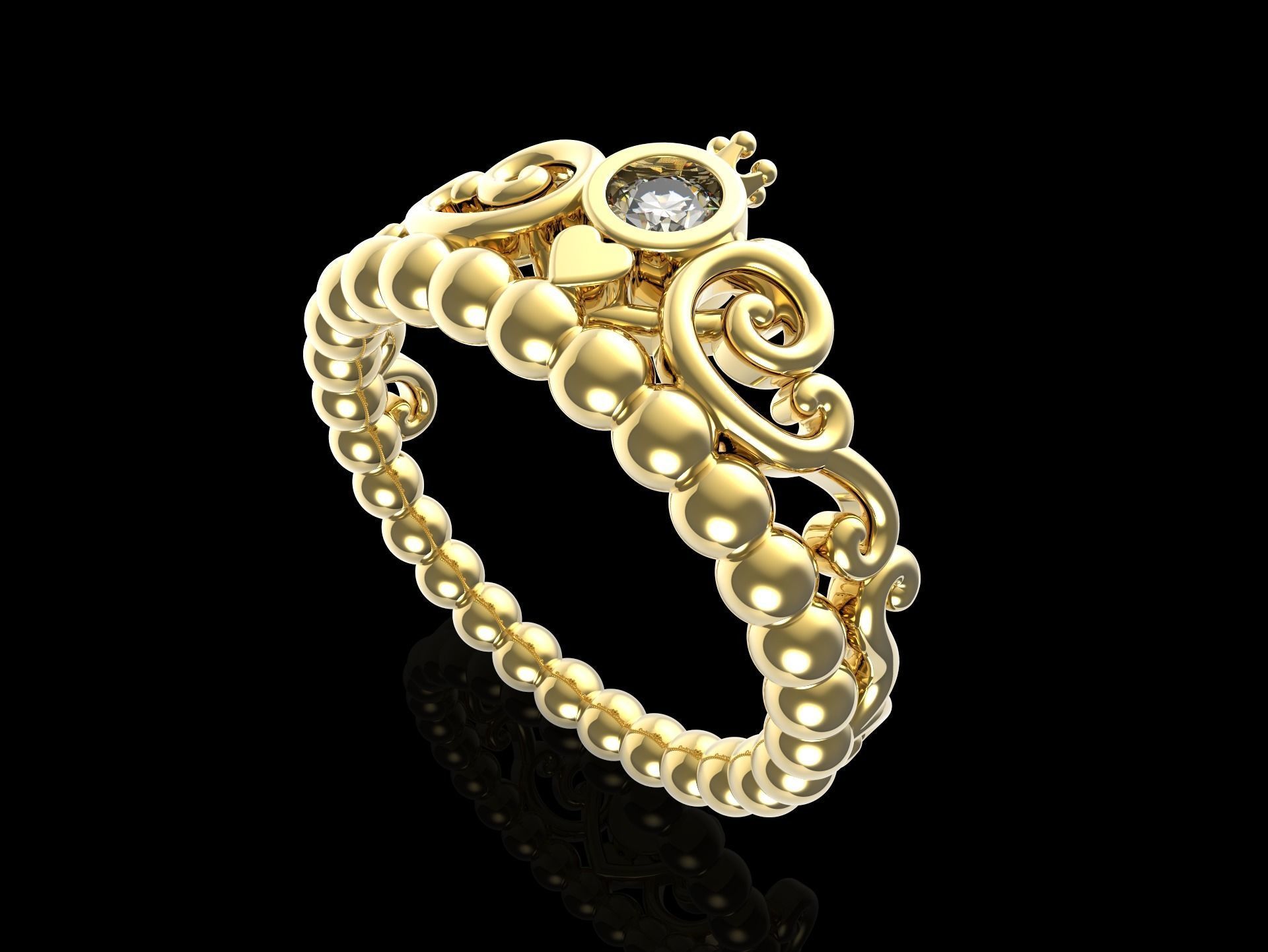 100 jewelry design rings  3D print model_25