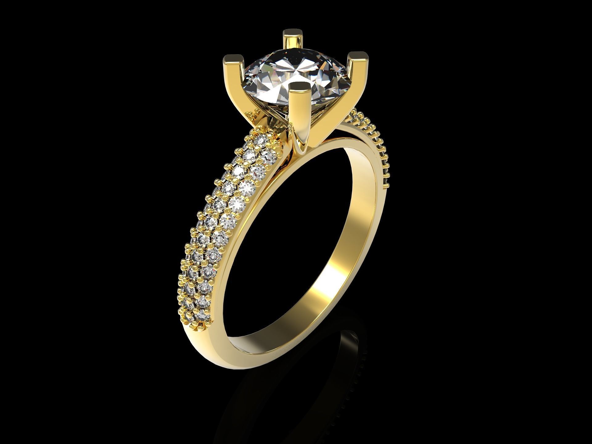 100 jewelry design rings  3D print model_56