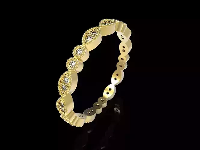 100 jewelry design rings  3D print model