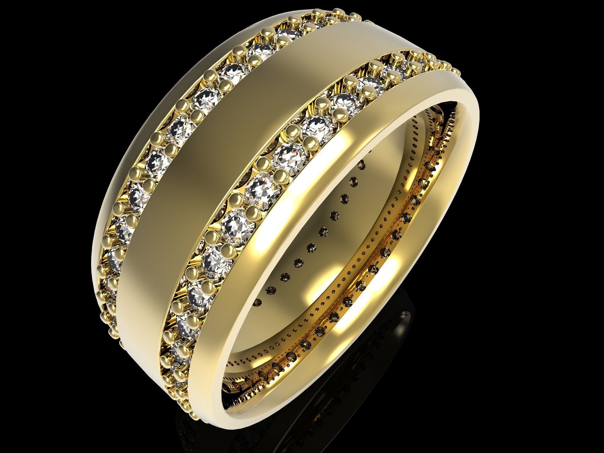 100 jewelry design rings  3D print model_32