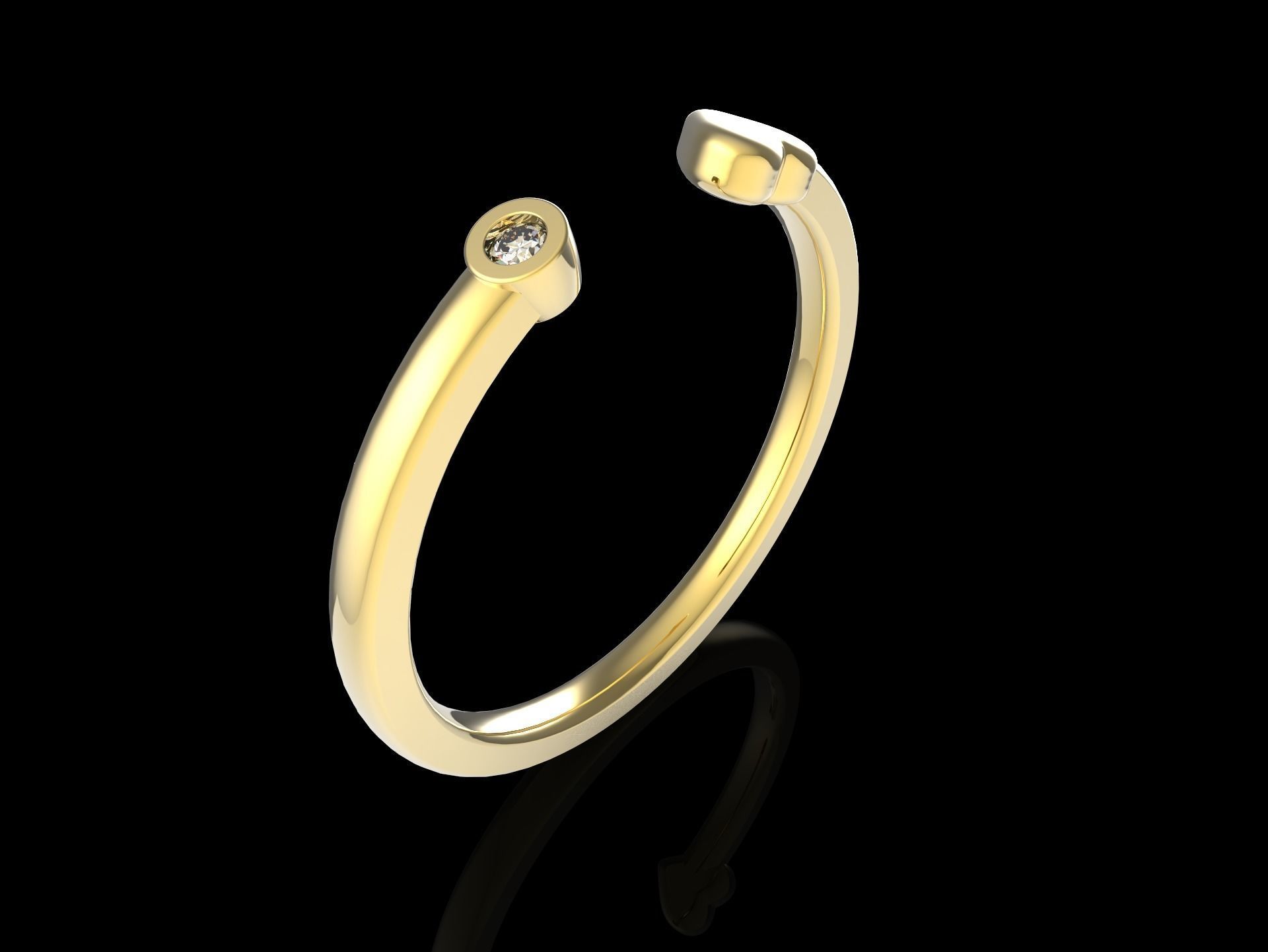 100 jewelry design rings  3D print model_41