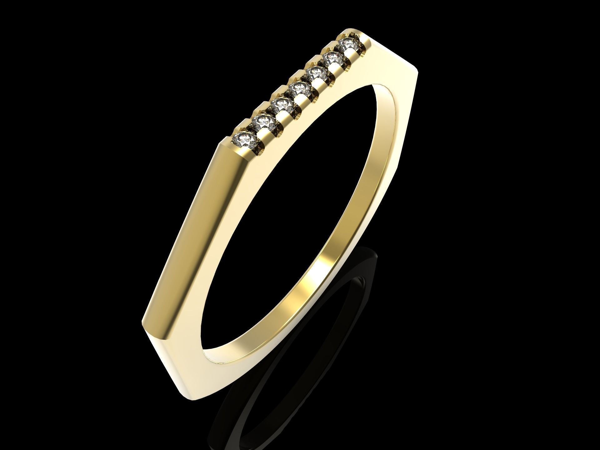 100 jewelry design rings  3D print model_37
