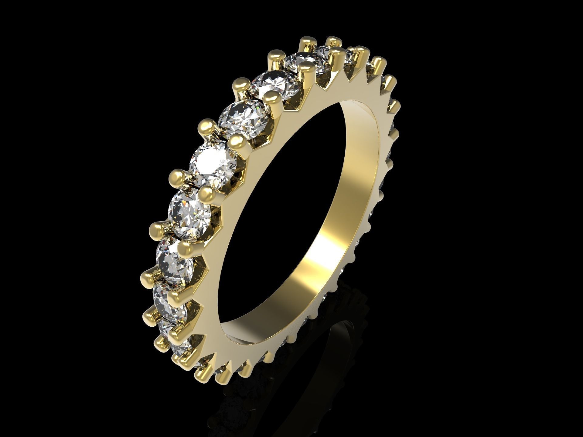 100 jewelry design rings  3D print model_75