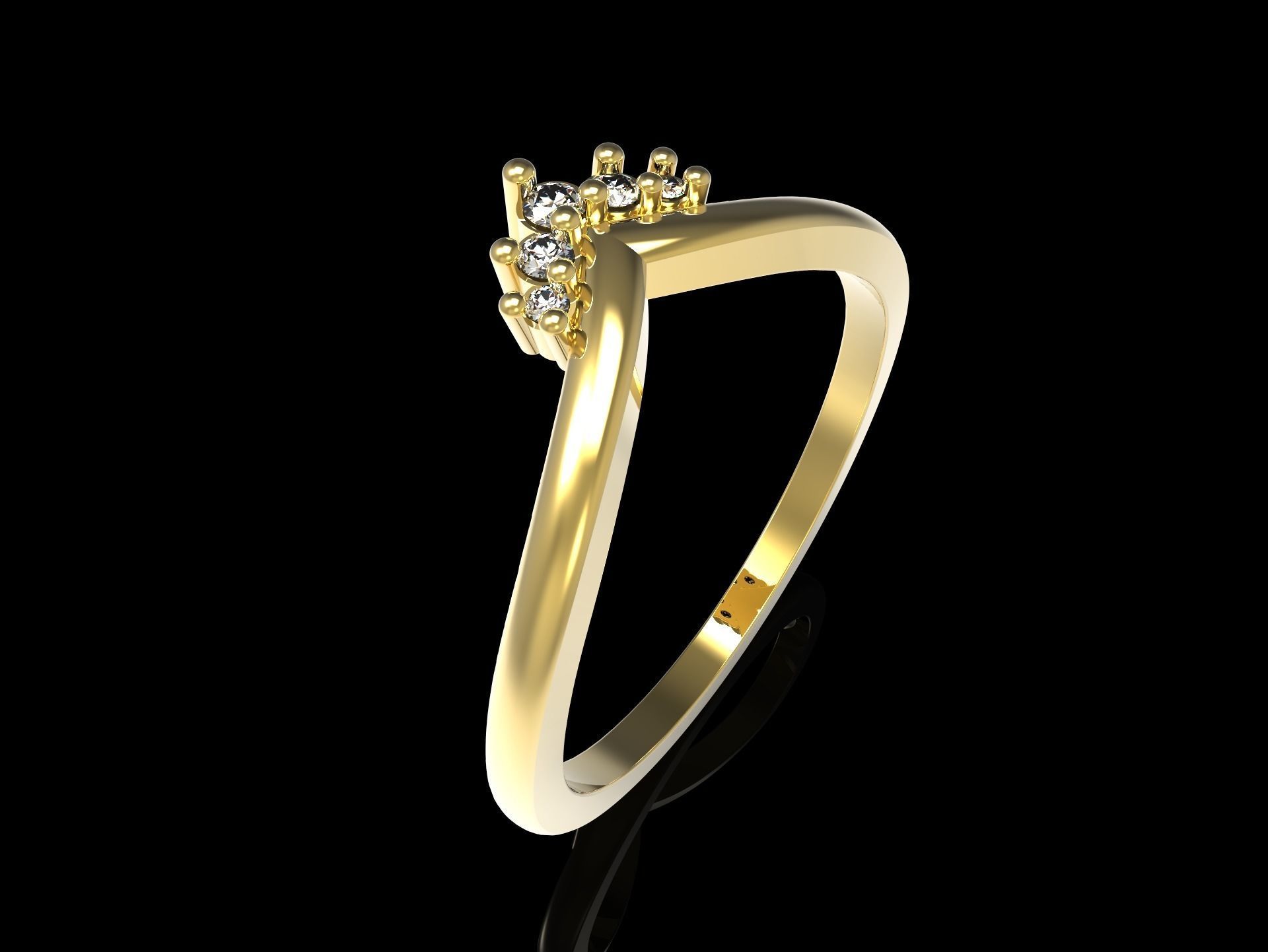 100 jewelry design rings  3D print model_88