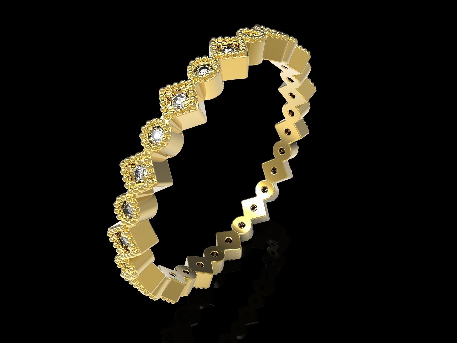 100 jewelry design rings  3D print model_5