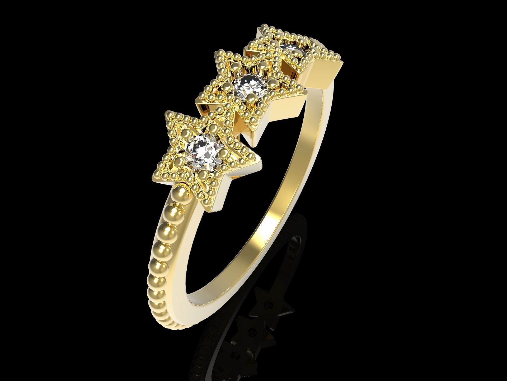 100 jewelry design rings  3D print model_7