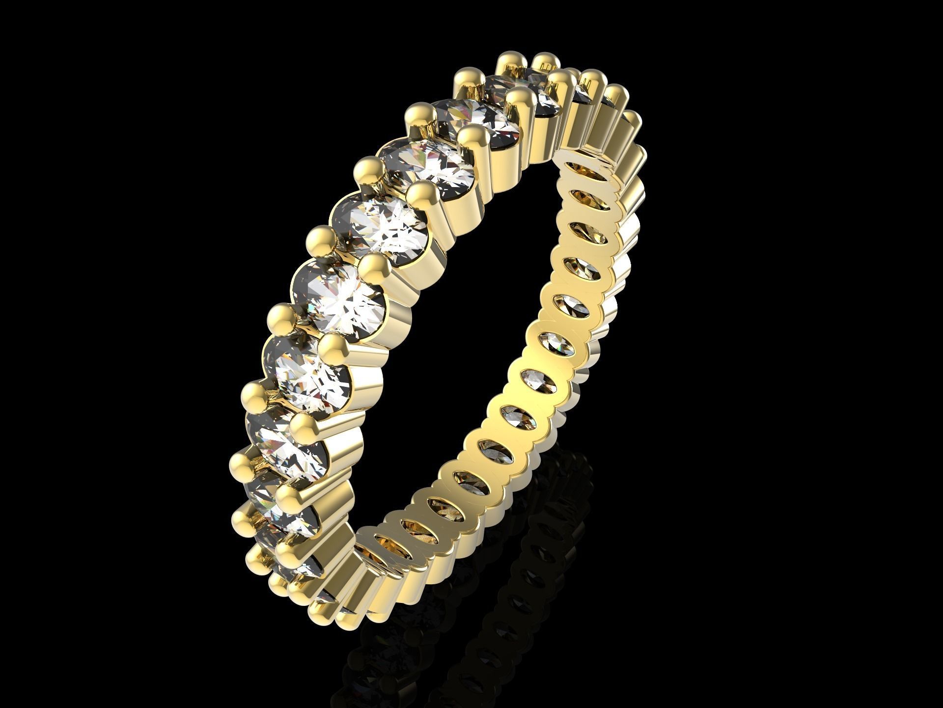 100 jewelry design rings  3D print model_51